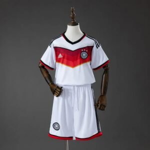 germany 2014 home retro kids kit jersey 001