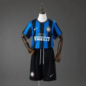 inter milan 09 10 home ucl retro kids kit jersey 001