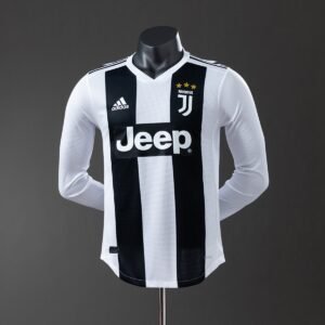 juventus 18 19 home long sleeve player version retro jersey 001