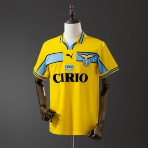lazio 98 99 yellow retro jersey 001