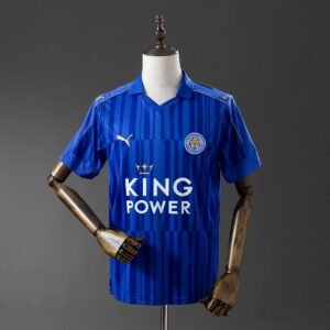 leicester city 16 17 home retro jersey 001
