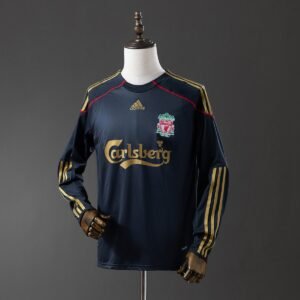 liverpool 09 10 away long sleeve retro jersey 001