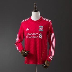 liverpool 10 11 home long sleeve retro jersey 001