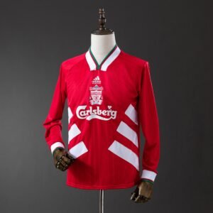 liverpool 93 95 home long sleevev retro jersey 001