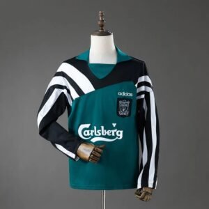 liverpool 95 96 drill men's sweatshirt green 001