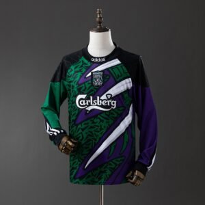 liverpool 95 96 goalkeeper long sleeve retro jersey 001