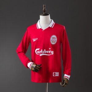 liverpool 96 97 home long sleeve retro jersey 001