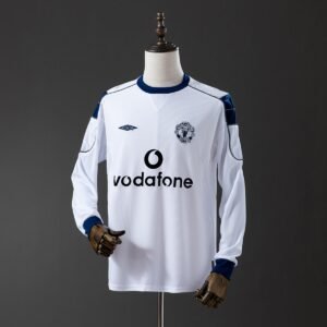 manchester united 00 01 away long sleeve retro jersey 001