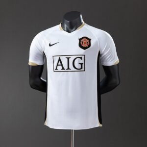 manchester united 06 07 away player version retro jersey 001