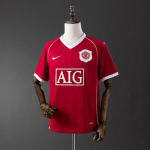 manchester united 06 07 home retro jersey 001