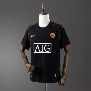 manchester united 07 08 away retro jersey 001
