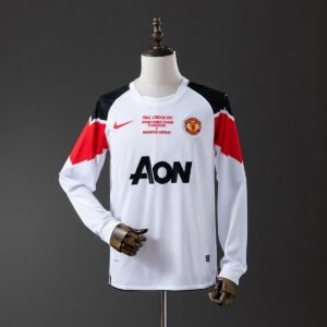 manchester united 10 11 away long sleeve retro jersey 001