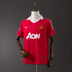 manchester united 10 11 home retro jersey 001