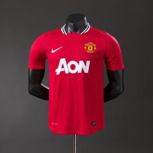 manchester united 11 12 player version retro home jersey 001