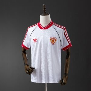 manchester united 1991 away retro jersey 001