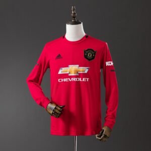 manchester united 19 20 home long sleeve retro jersey 001
