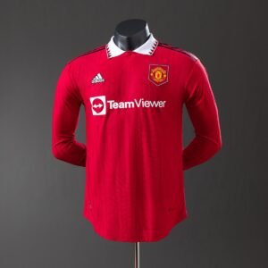 manchester united 22 23 home long sleeve player version retro jersey 001