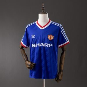 manchester united 86 88 2nd away retro jersey 001