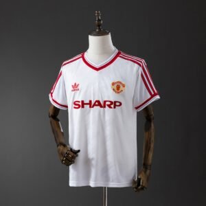 manchester united 86 88 away retro jersey 001
