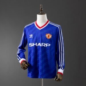 manchester united 86 88 third long sleeve retro jersey 001