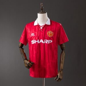 manchester united 92 94 home retro jersey 001