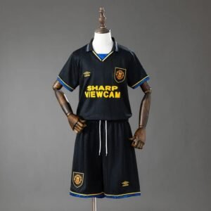 manchester united 93 94 away retro kids kit jersey 001