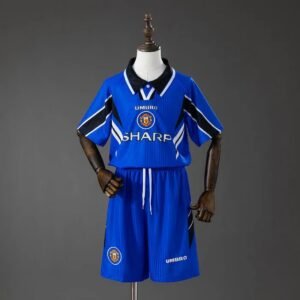 manchester united 96 98 third retro kids kit jersey 001