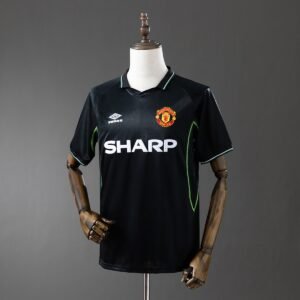 manchester united 98 99 2nd away retro jersey 001