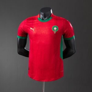 morocco 2025 home player version jersey 001