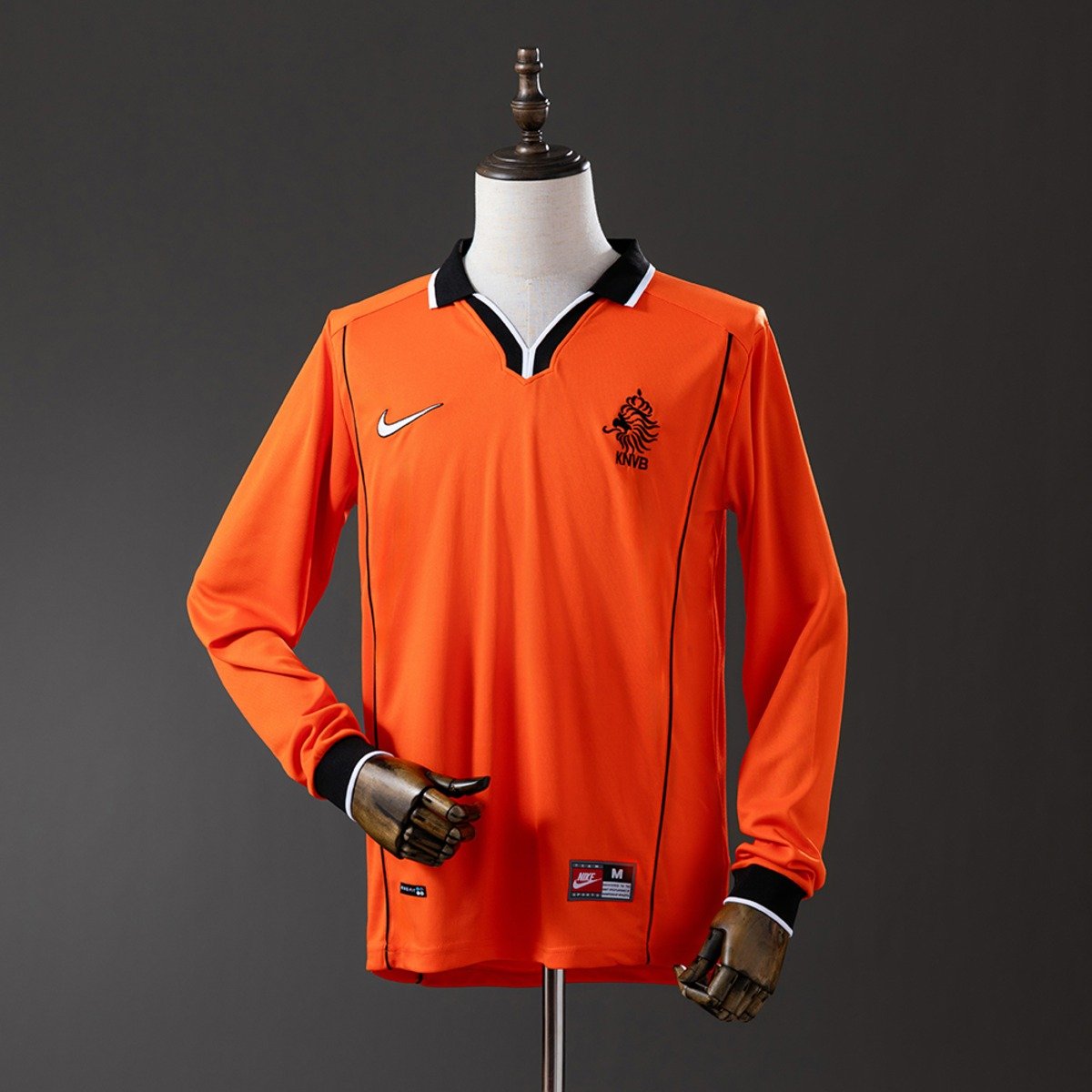 netherlands 1998 home long sleeve retro jersey 001 netherlands 1998 home long sleeve retro jersey 001