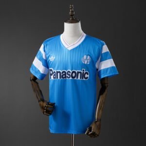 olympique de marseille 1990 away retro jersey 001