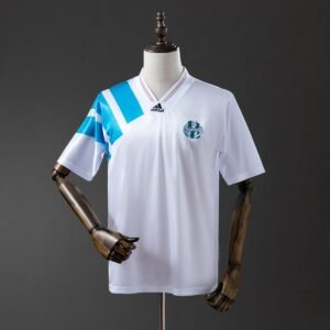 olympique de marseille 92 93 home retro jersey 001
