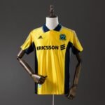 olympique de marseille 98 99 away retro jersey gold 001