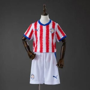 paraguay 2026 home kids kit jersey 001