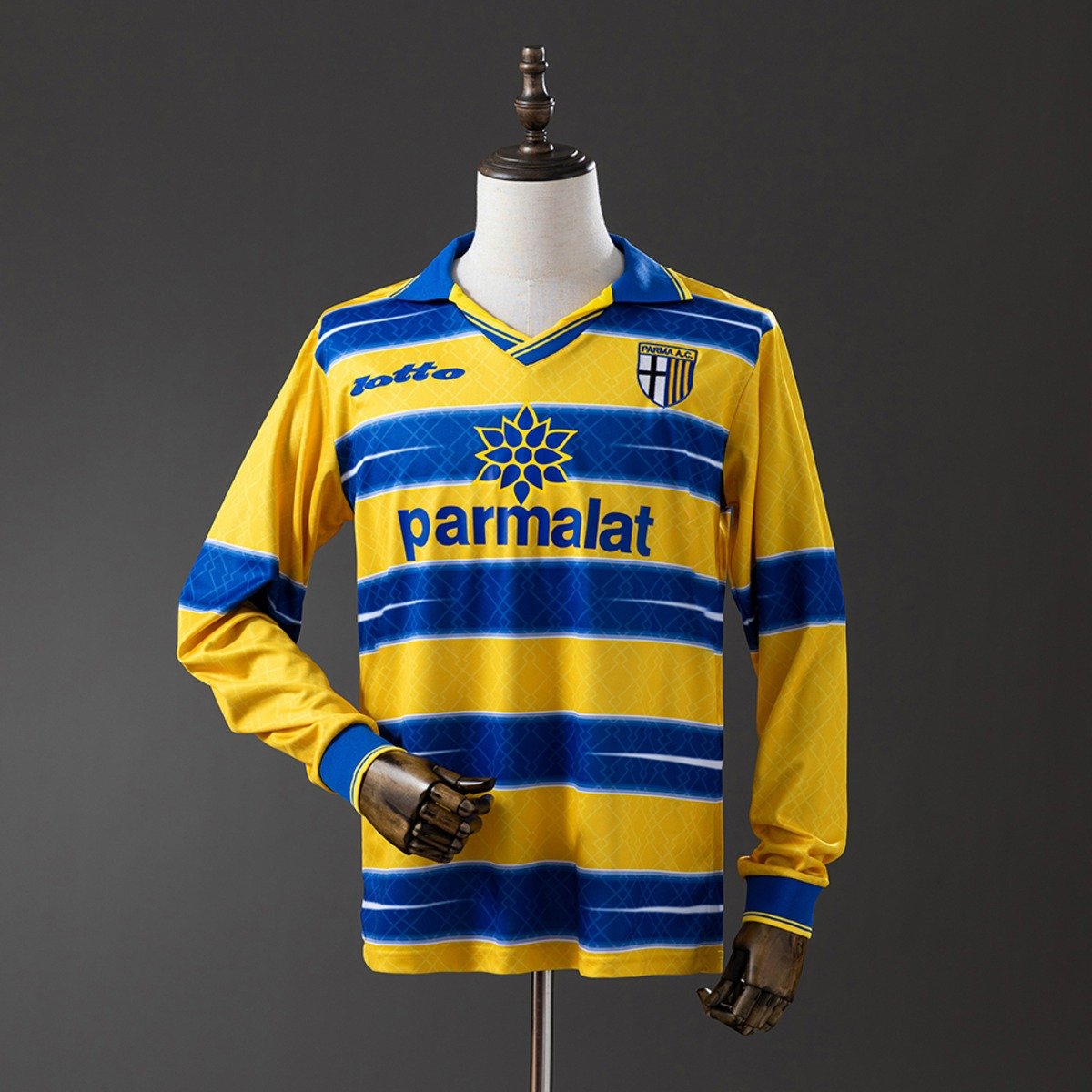 parma calcio 98 99 home long sleeve retro jersey 001 parma calcio 98 99 home long sleeve retro jersey 001