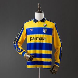 parma calcio 99 00 home long sleeve retro jersey 001