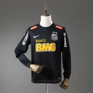 santos 12 13 away long sleeve retro jersey 001