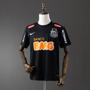 santos 12 13 black retro jersey 001