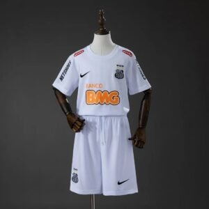 santos 12 13 home retro kids kit jersey 001