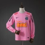 santos 12 13 retro long sleeve jersey pink 001