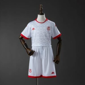 tunisia 2026 away kids kit jersey 001